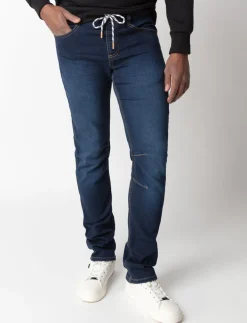 Super Stretch Elastic-waist Jeans