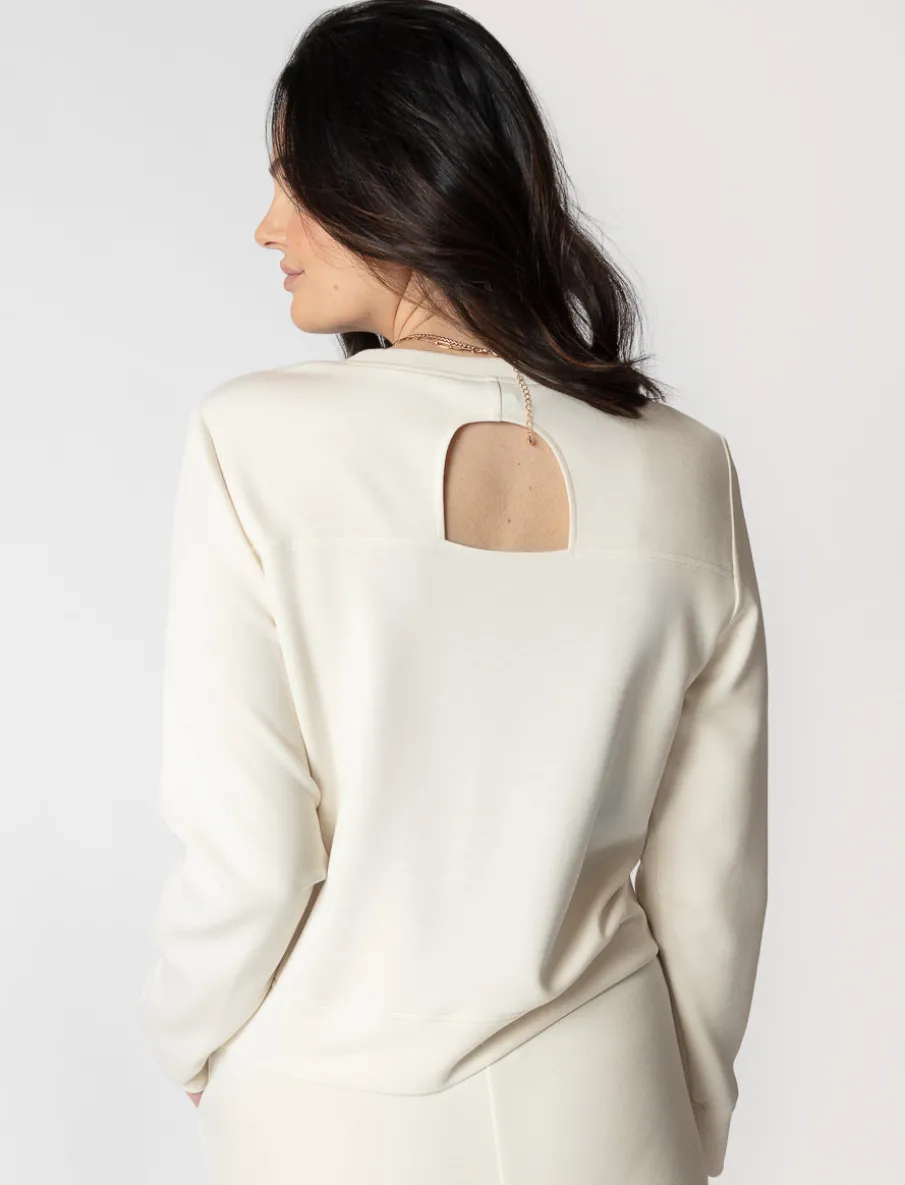 Sweater with Back Cut-out