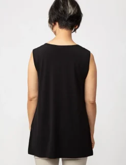 Tank Top with Draped Neckline