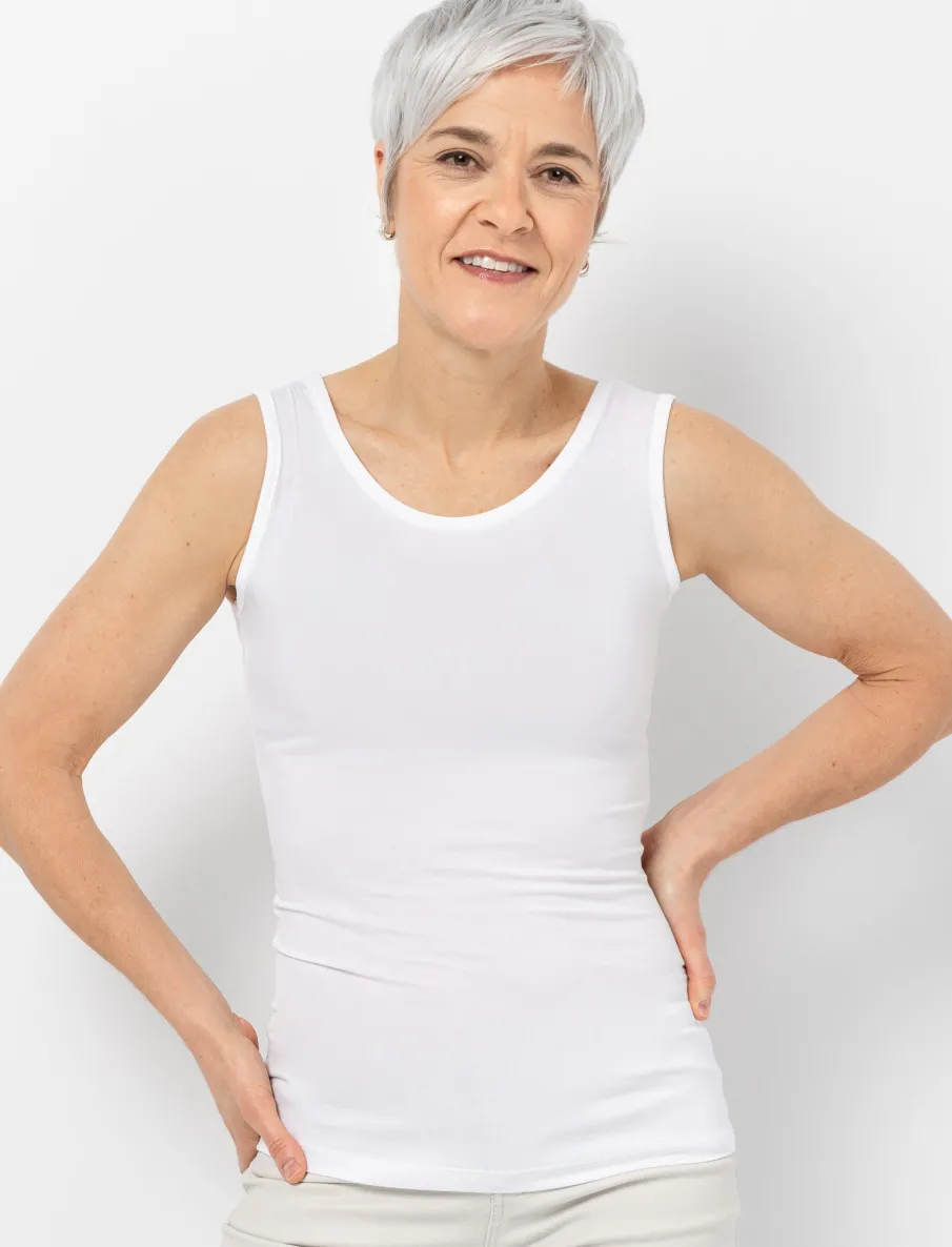 Tank Top with Lace Trim
