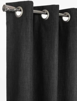 Textured Blackout Curtain Panel