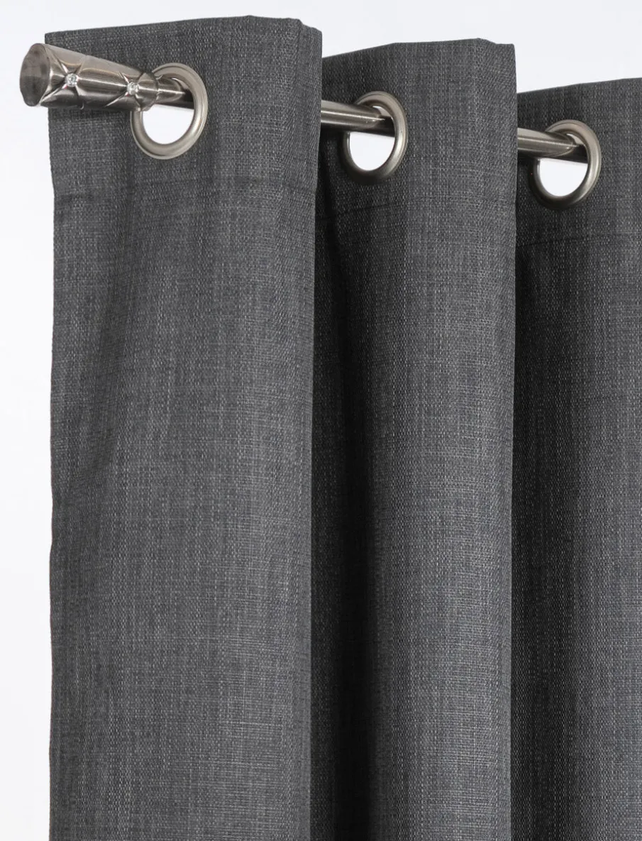 Textured Blackout Curtain Panel