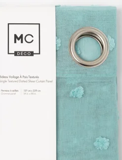 Textured Dot Sheer Curtain Panel