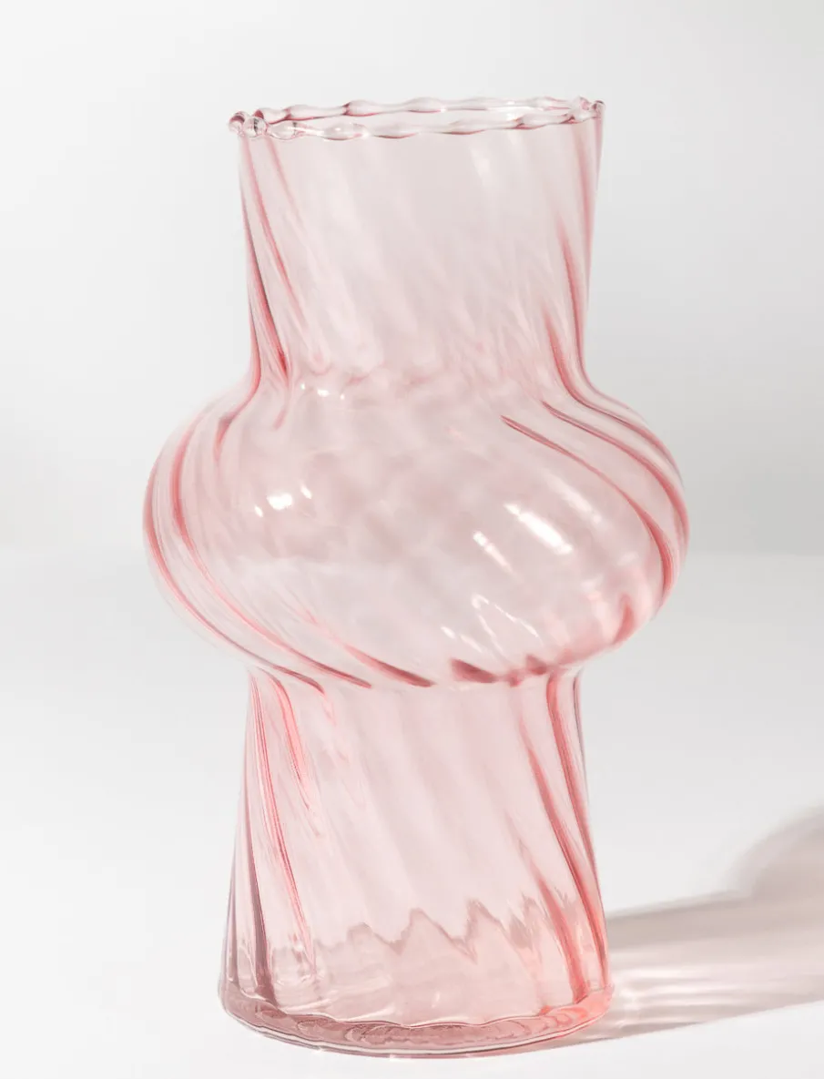 Textured Glass Vase