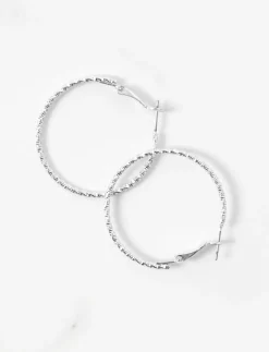 Textured Hoop Earrings