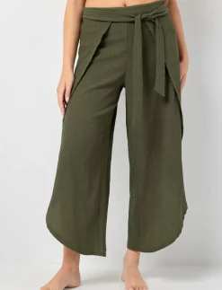Textured Pants with Slits