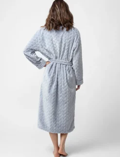 Textured Plush Bathrobe