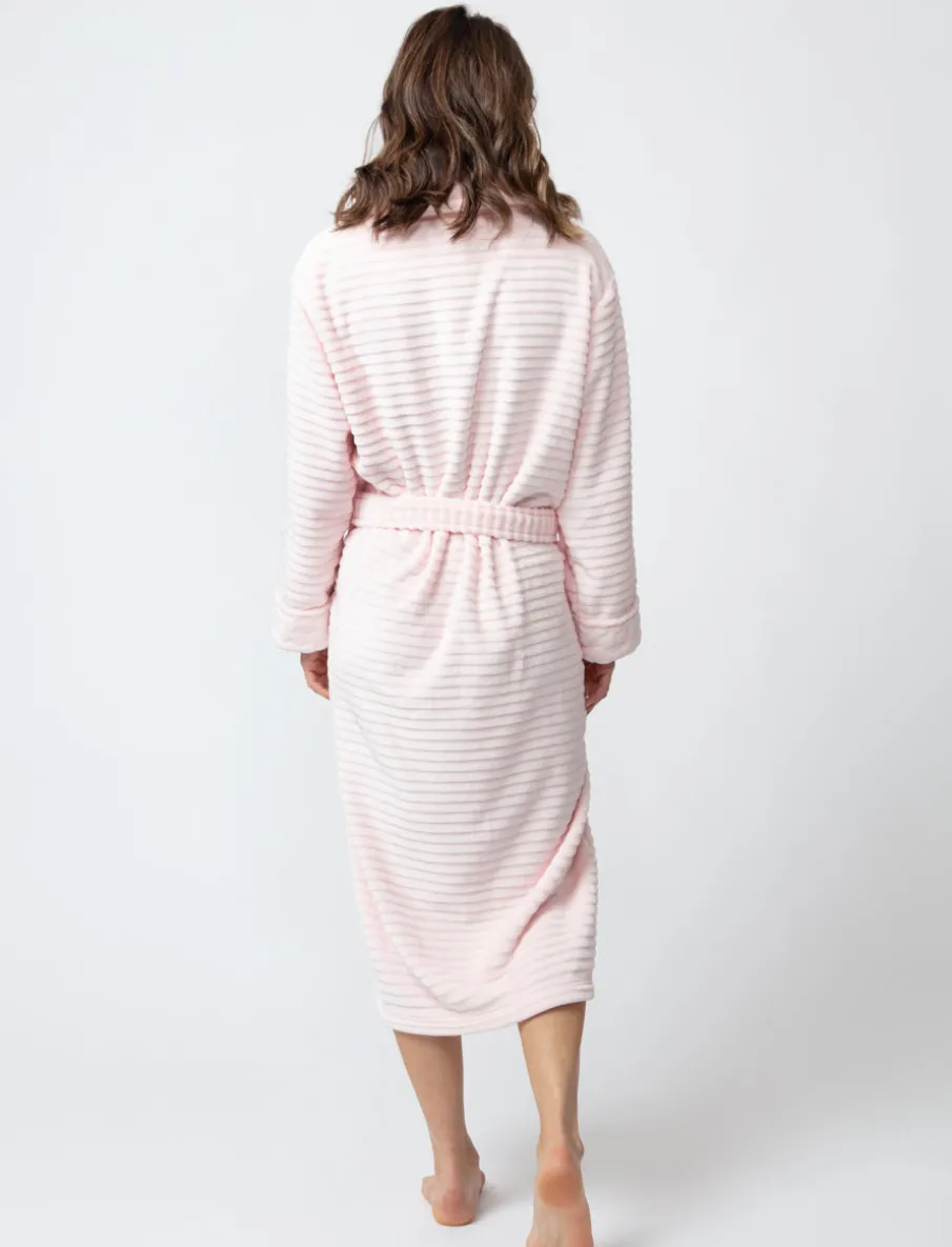 Textured Plush Bathrobe