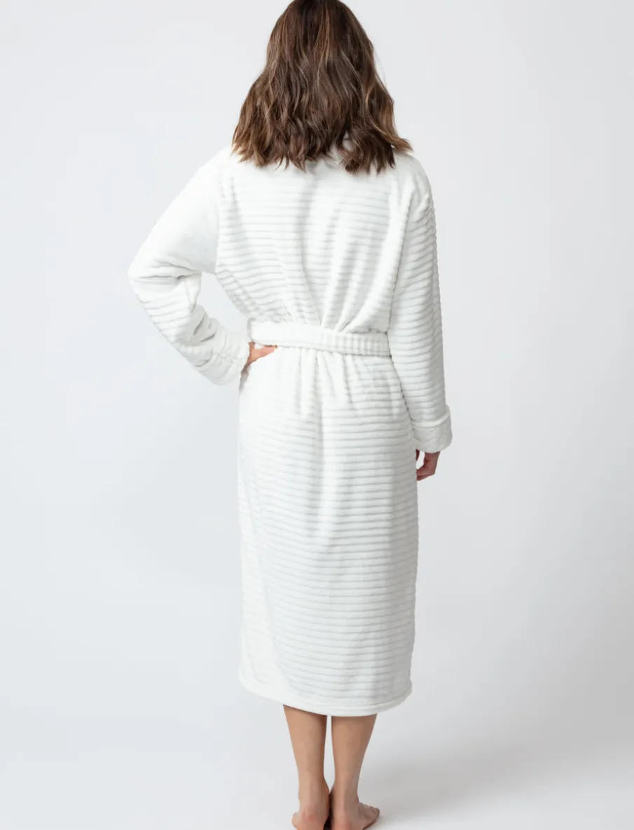Textured Plush Bathrobe