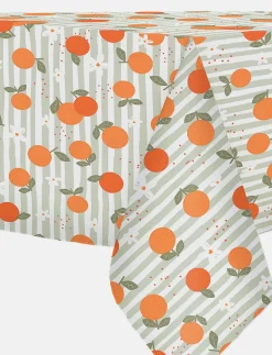 Textured Printed Tablecloth