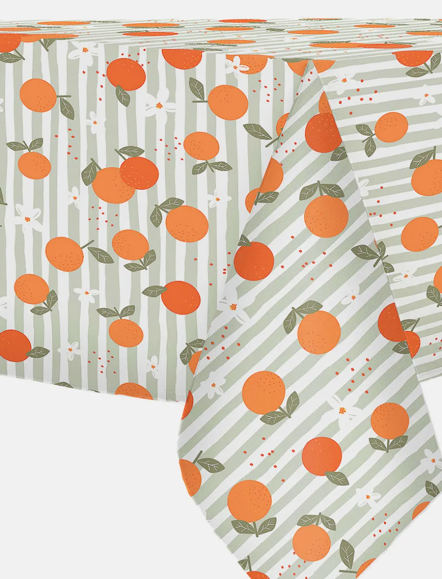 Textured Printed Tablecloth