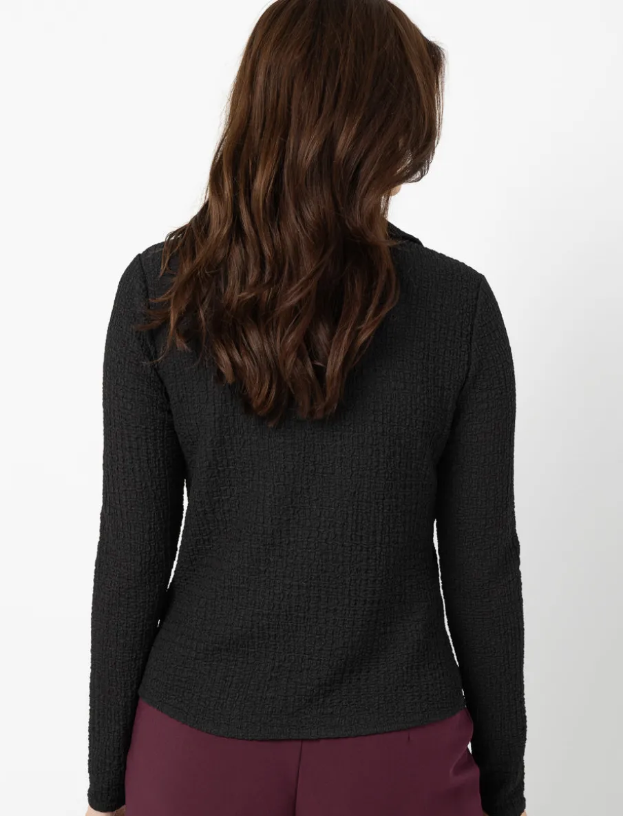 Textured Shirt with Buttons