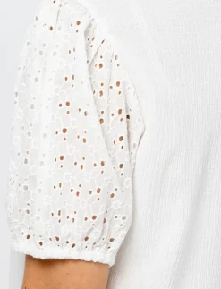 Textured Solid Blouse with Shirt Collar