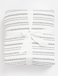 Textured Striped Blanket