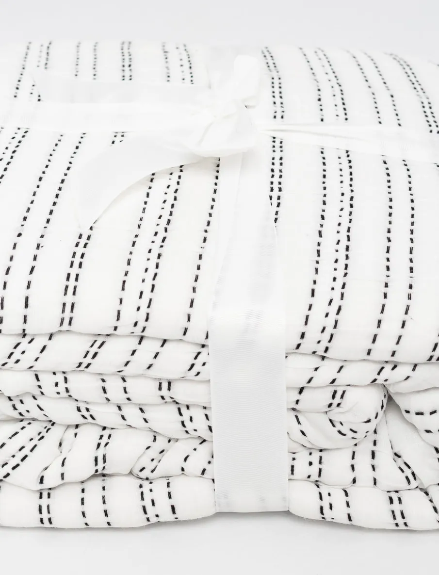 Textured Striped Blanket
