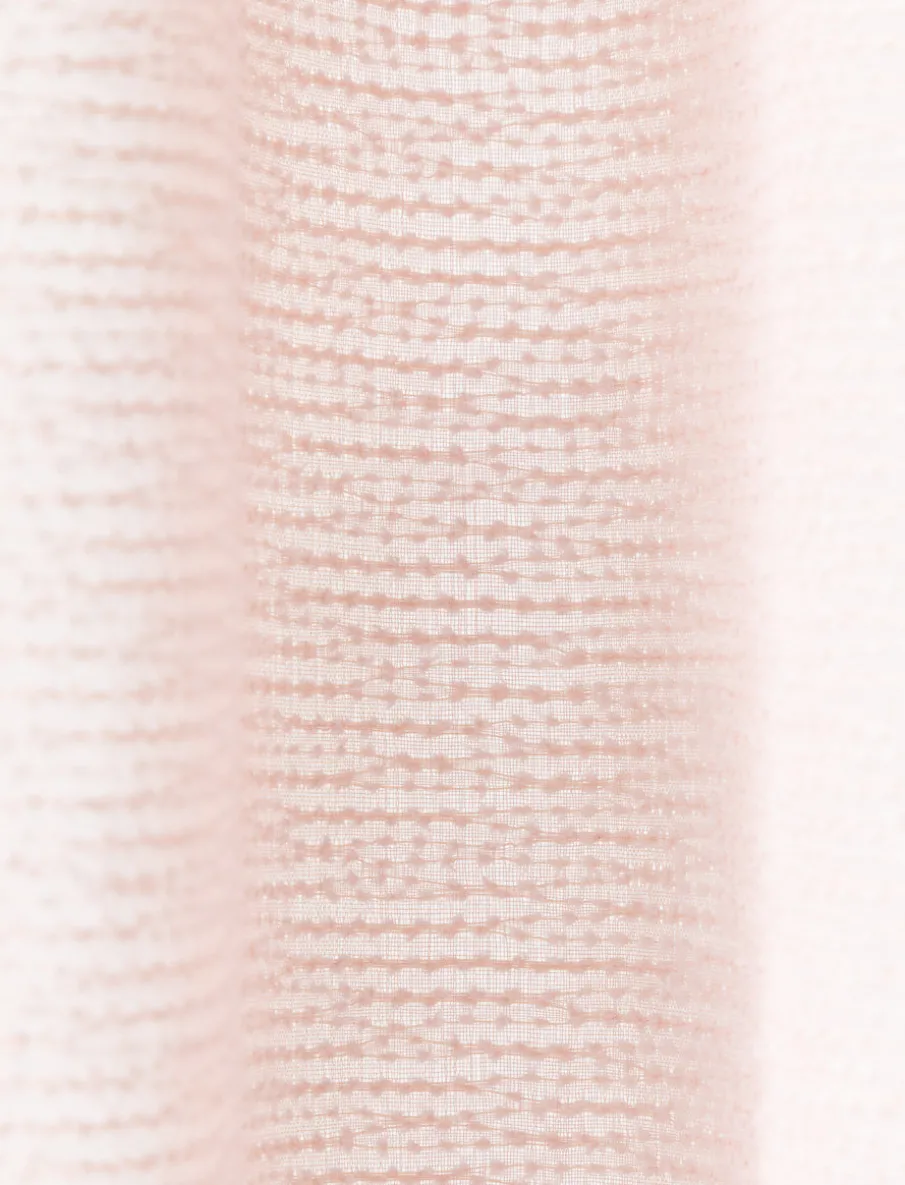 Textured Tulle Curtain Panel