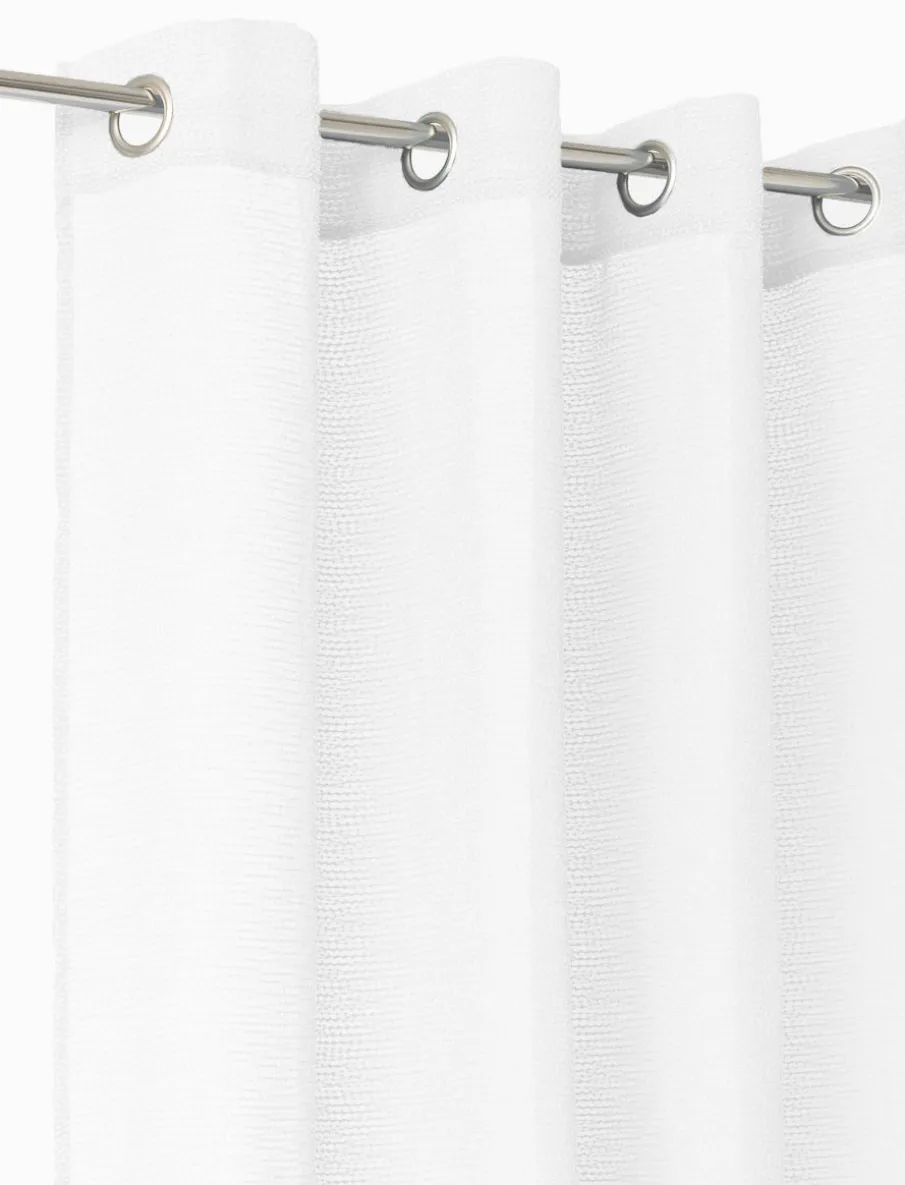 Textured Tulle Curtain Panel