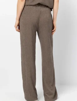 Textured Wide-leg Trousers