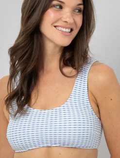 Textured Wide-strap Bikini Top