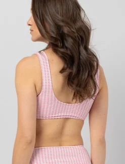 Textured Wide-strap Bikini Top