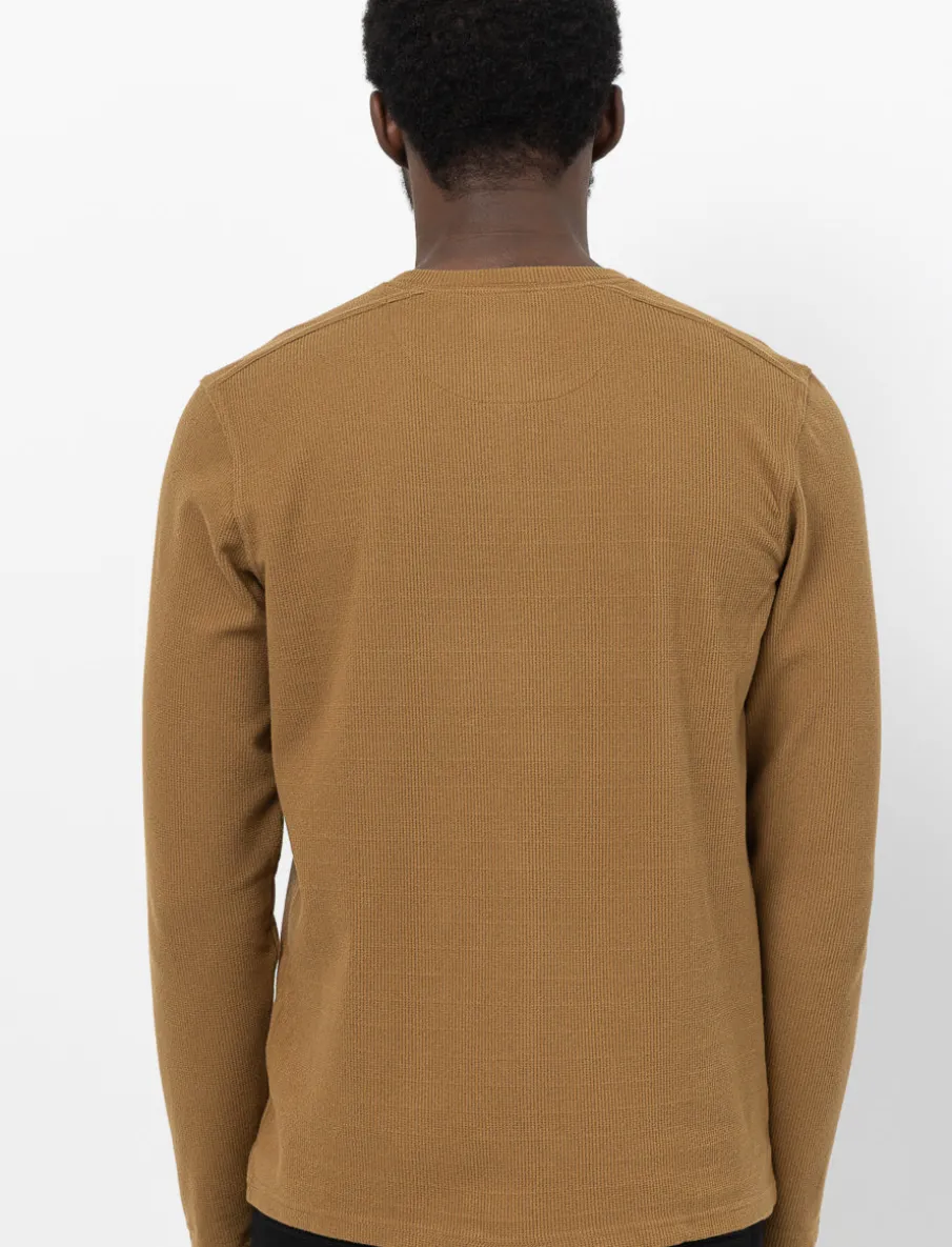 Thermal Henley Collar T-shirt