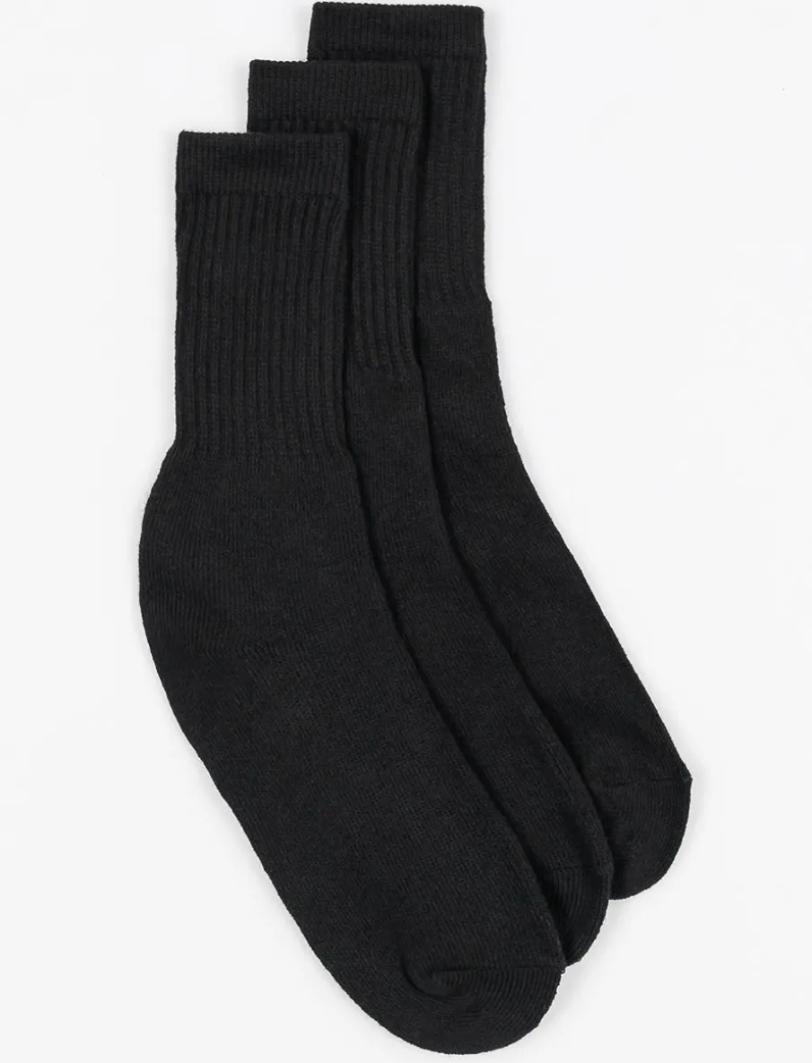 Thick Crew Socks - Pack of 3