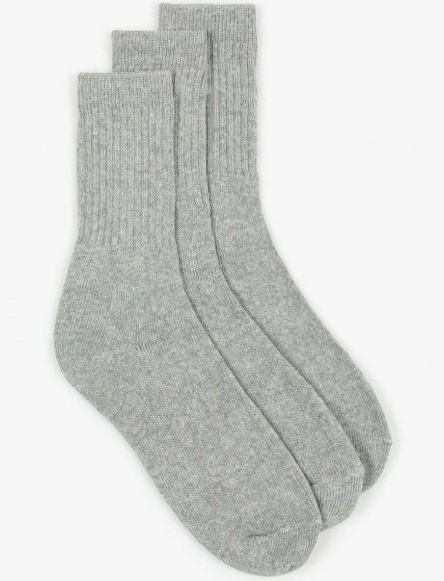 Thick Crew Socks - Pack of 3