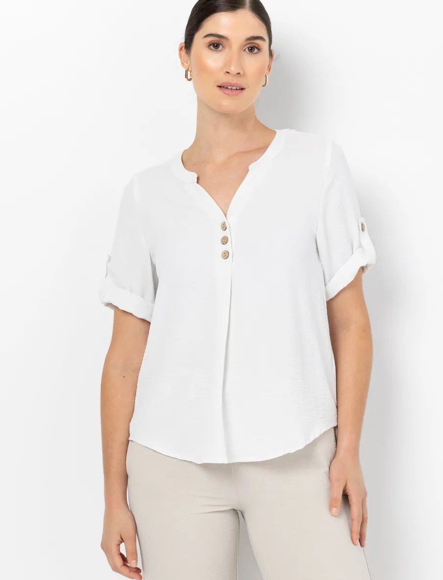 Three-Quarter Sleeve Blouse