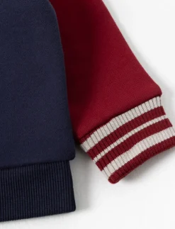Three-tone Fleece Polo Sweater - Baby Boy