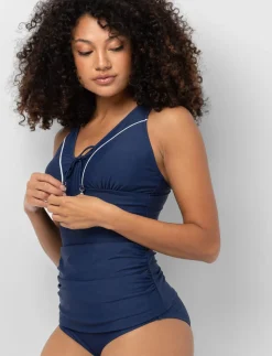 Tie-front Tankini Top