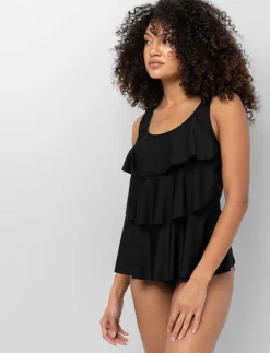 Tiered Ruffle Tankini Top