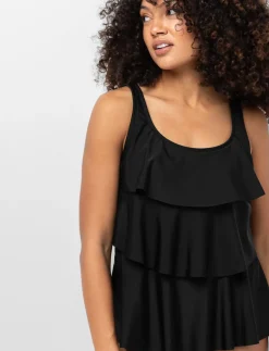 Tiered Ruffle Tankini Top