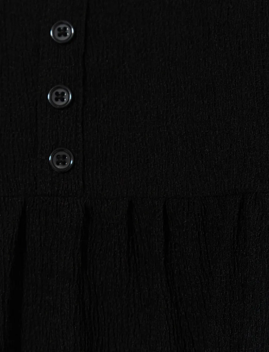 Tie-strap Textured Dress