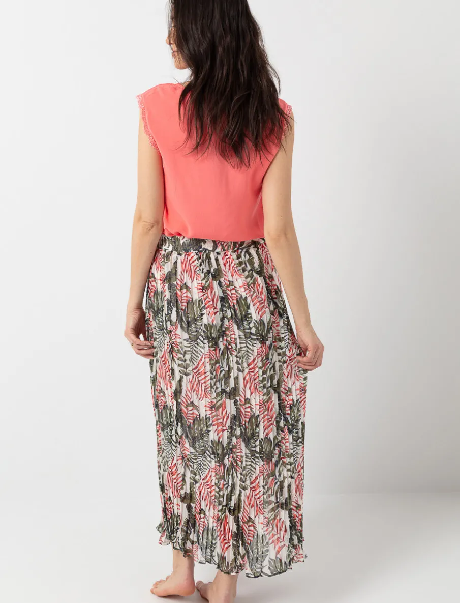 Tropical Print Skirt