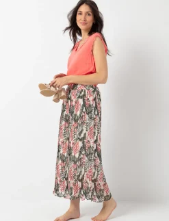 Tropical Print Skirt