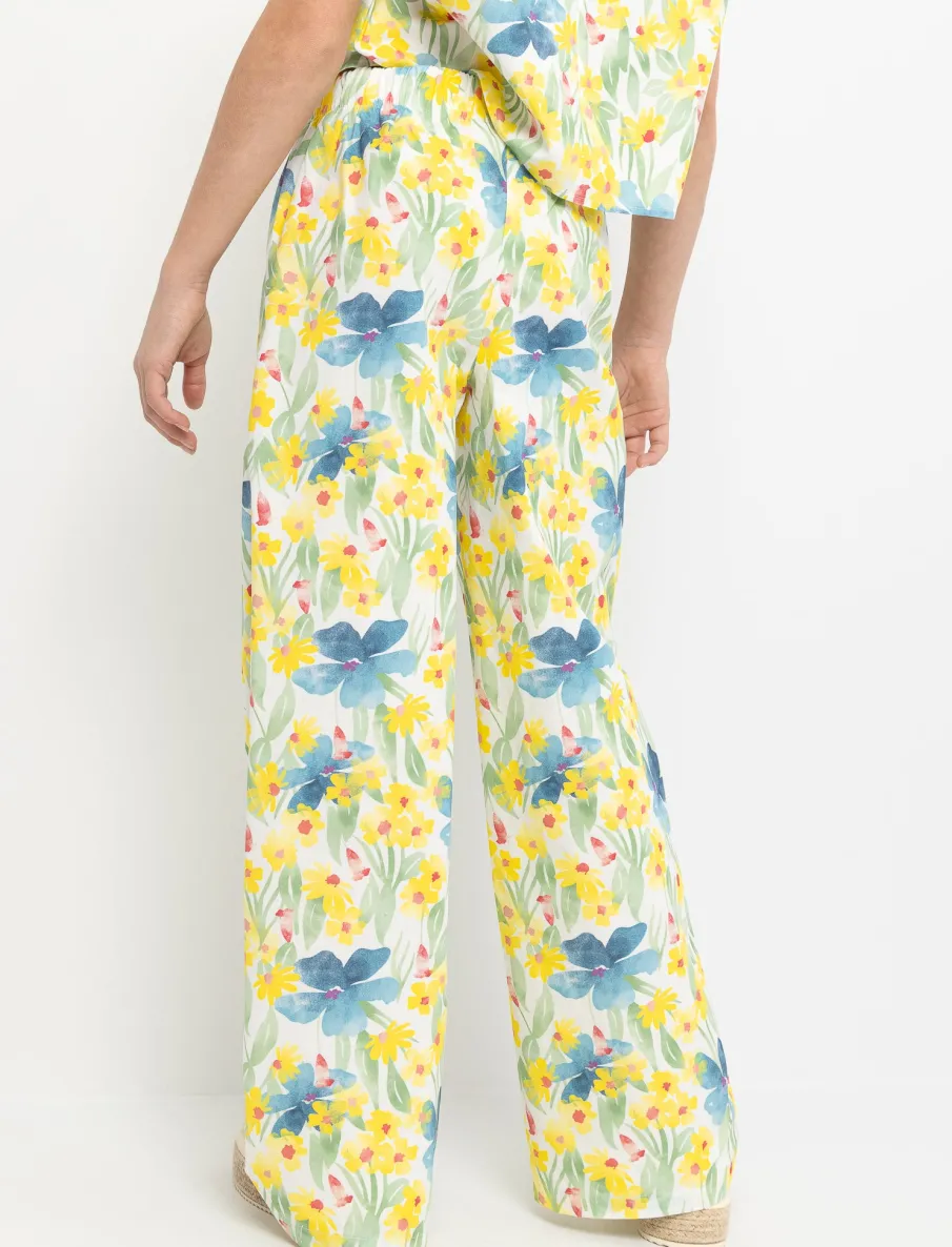 Tropicana Elastic Waistband Trousers
