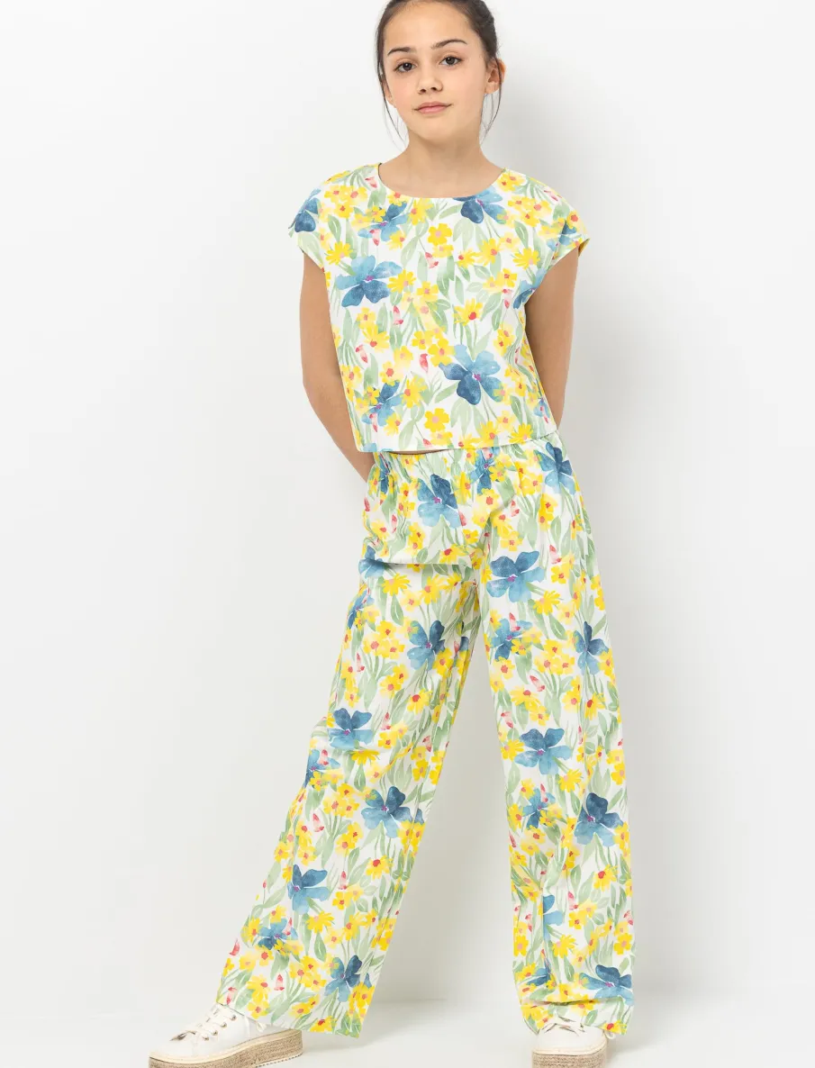Tropicana Elastic Waistband Trousers