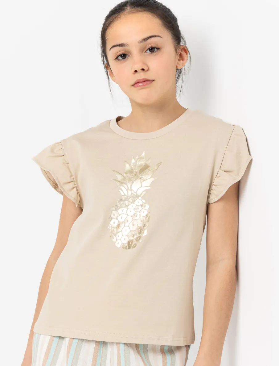 Tropicana Pineapple Print T-shirt