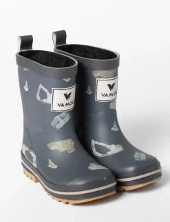Truck Lined Rain Boots - Little Boy