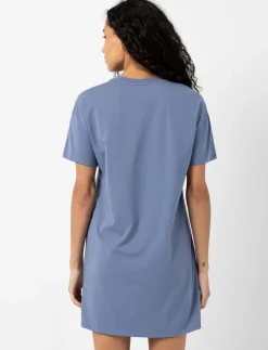 T-shirt Dress with LA Embroidery