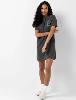 T-shirt Dress with LA Embroidery