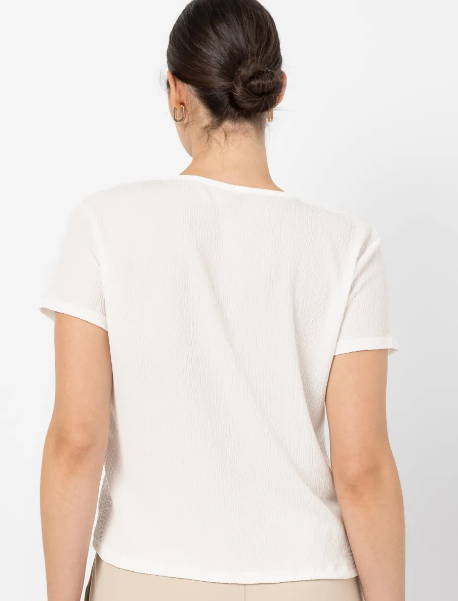 T-Shirt With Bow Detail
