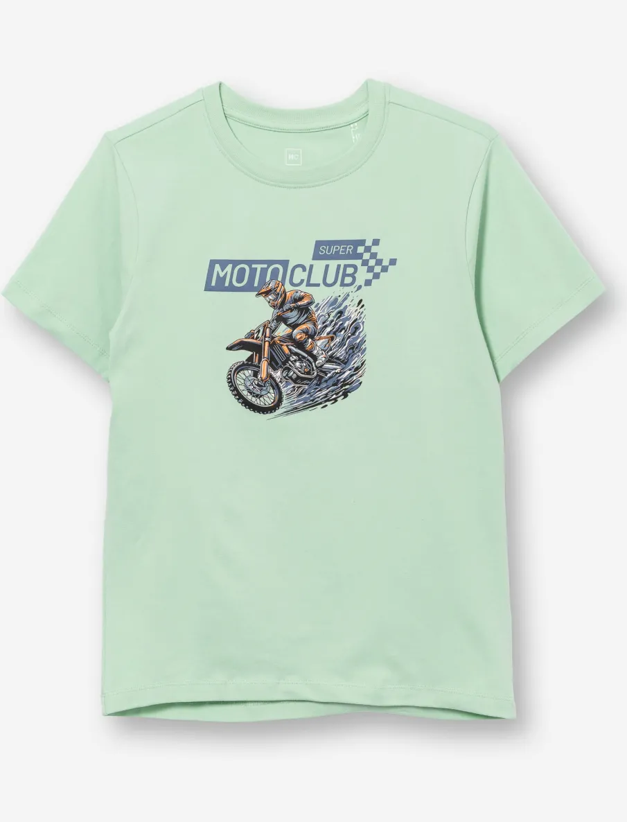 T-shirt with Printed Detail
