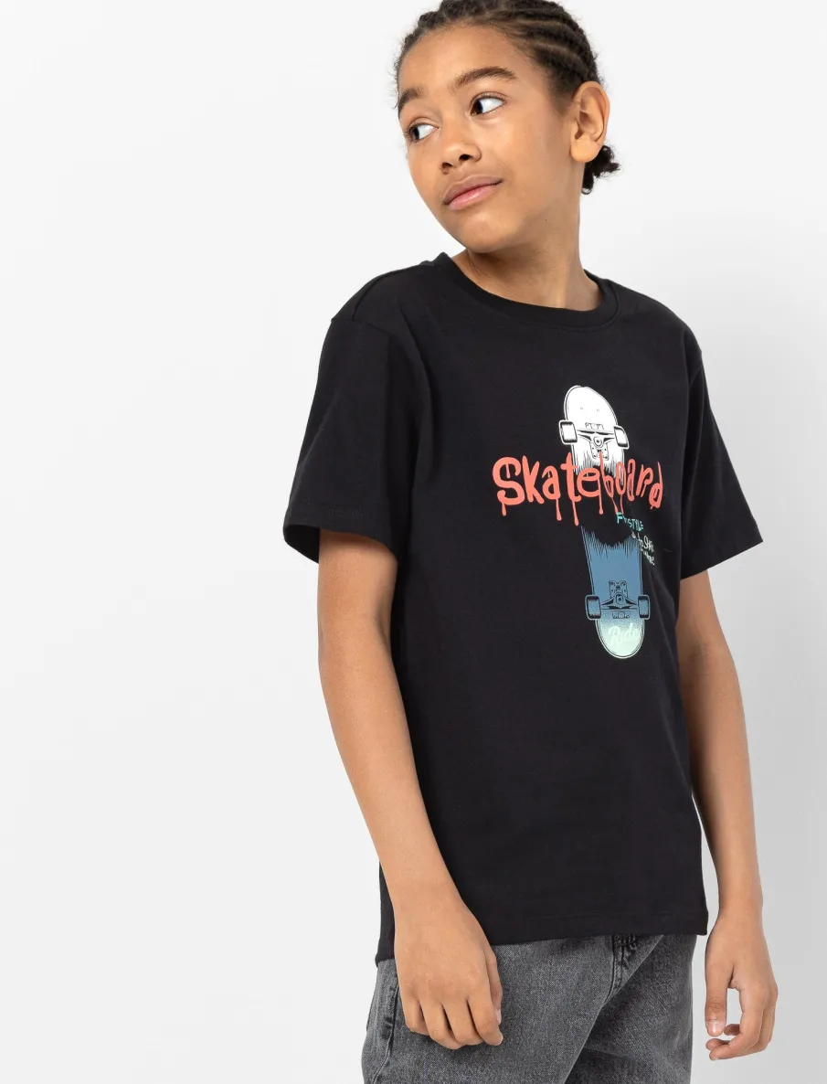 T-shirt with Printed Detail