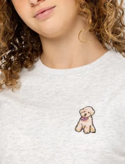 T-shirt with puppy print - girls