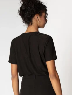 T-shirt with Textured Pattern