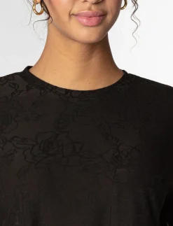 T-shirt with Textured Pattern