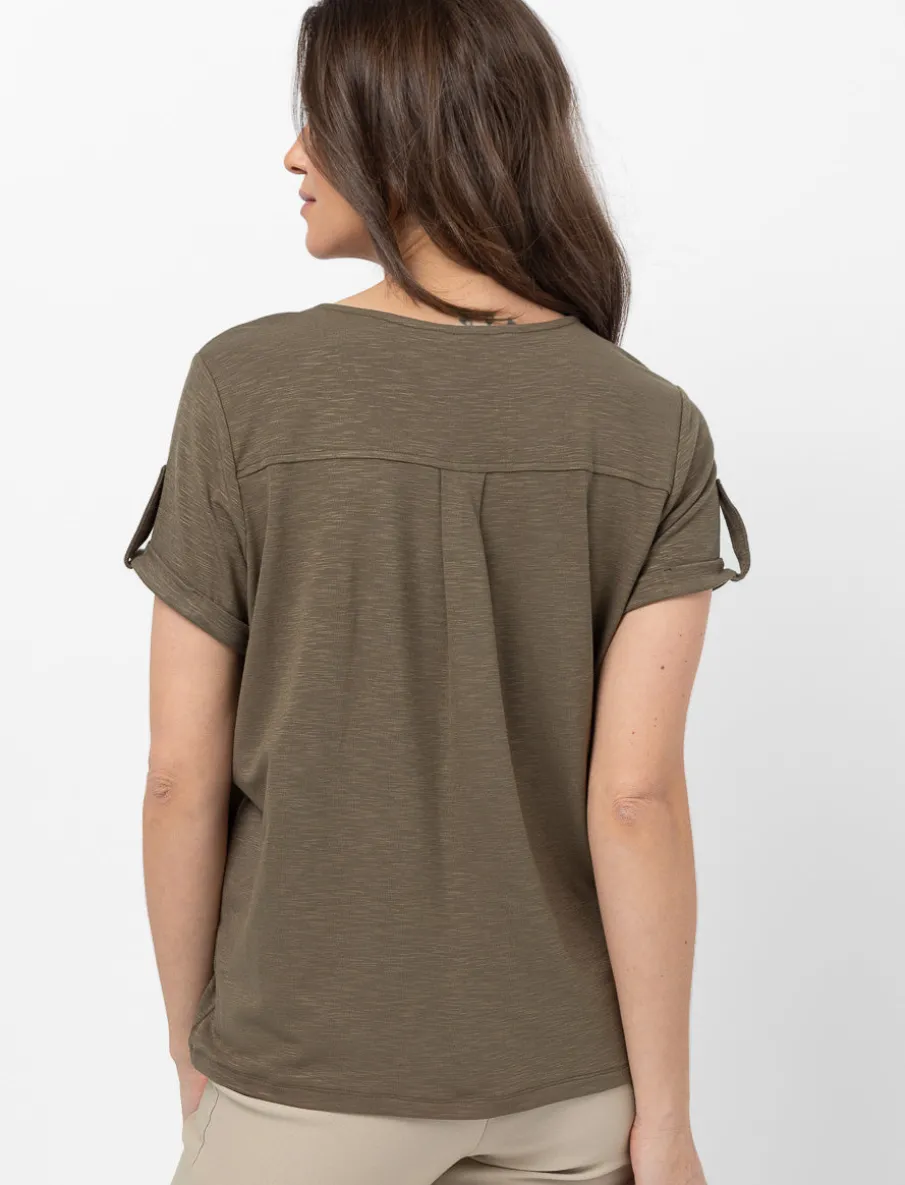 T-shirt with Zipper