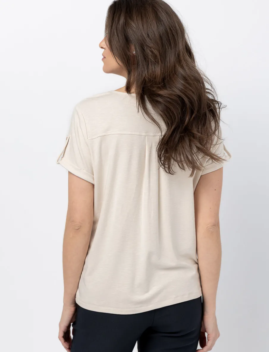 T-shirt with Zipper