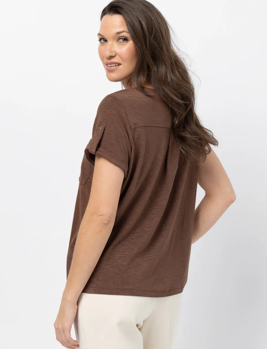 T-shirt with Zipper